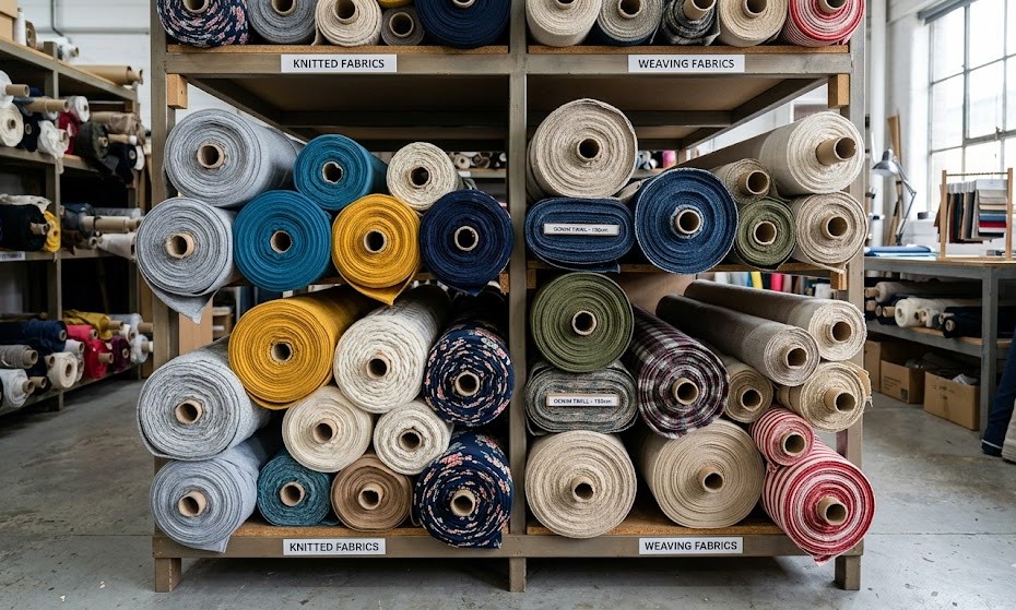 Knitting & Weaving Fabric ERP Manufacturing Background