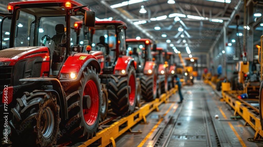 Tractor & Railway Parts ERP Manufacturing Background