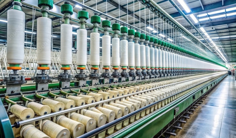 Spinning ERP Manufacturing Background